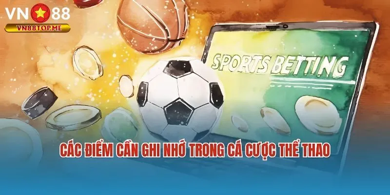 Điều cần quan tâm khi tham gia cá cược thể thao VN88